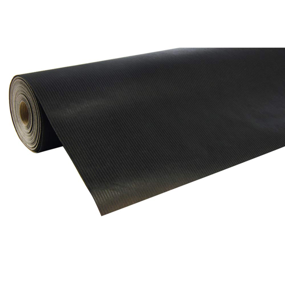 Clairefontaine 507229C - A Reel of Black UniColour Recycled Kraft Paper - Dimensions: 250mx0m70 - 60g - Colour: Black - Recycled Paper, Ideal for Gift Wrapping