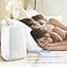 URPOWER Humidifiers, Updated 4L Cool Mist Humidifier with Sleep Mode, Whisper-Quiet Operation Ultrasonic Humidifier -Waterless Auto Shut-Off with 3 Mist Level Humidifiers for Bedroom Babyroom Office