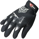 MRS Black Gloves for Teens Youth ATV Quad Off-Road Gloves Dirt Pit Bike Gloves Go Kart Motorcycle Scooter Power Sports Racing