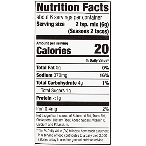 McCormick Gluten Free Taco Seasoning Mix, 1.25 oz (Pack of 12) Pricepulse