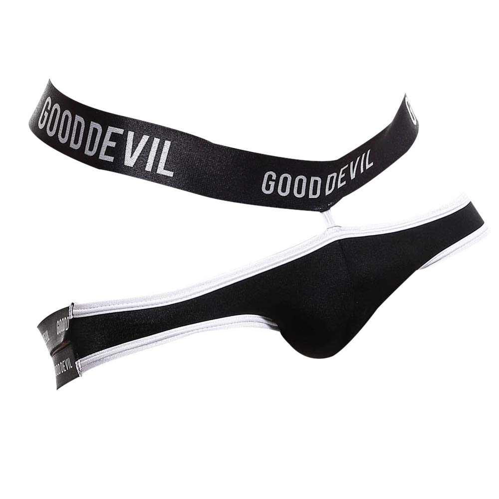 Buy Good Devil Mens Sexy Jockstrap Soft Micro Pouch Backless Design Underpants Thong Underwear