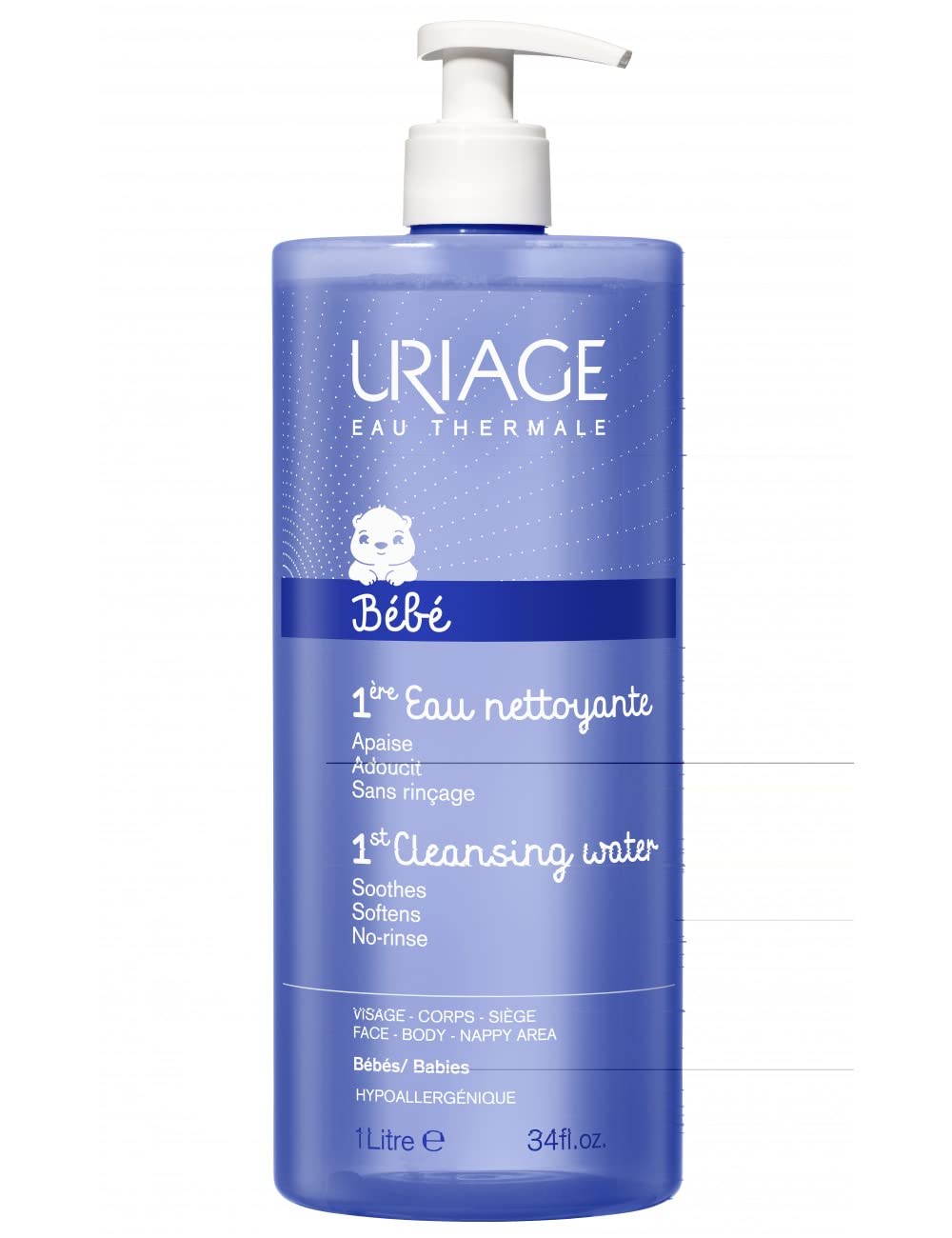 Baby's 1st Skin Care by Uriage Eau Thermale 1er Eau: 1st Water Gentle Cleansing Water 1000ml