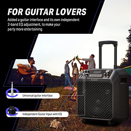 Donner Outdoor Speaker, 3Way Speaker PA System, Portable Bluetooth