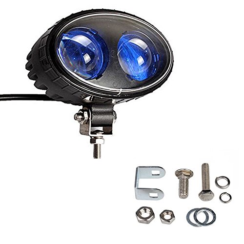 Lantsun 8W 5.5 Inch CREE LED Forklift Safety Truck Lights Blue Spot Light Safe Warning Lamp Aluminium Alloy Housing IP68(1 PC)-2 Yr Warranty