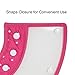 Vivifying Pet Cone for Cats and Small Dogs, 3 Size of Adjustable 5.7-8in Lightweight Recovery Elizabethan Collar for Cats, Puppies and Mini Dogs (Pink)