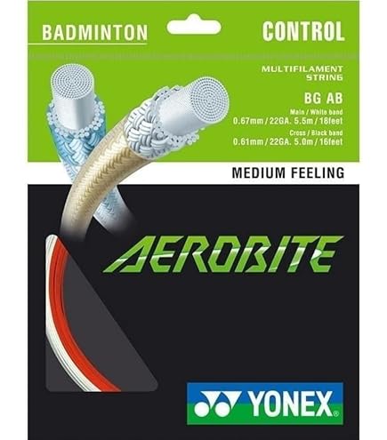 Amazon.com : Yonex Aerobite Badminton String 200m Reel : Sports