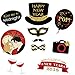 New Years Photo Booth Props, Glitter Photo Booth Props for Eve Party Supplies Decorations – 39 PCS