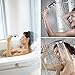 Adoric High Pressure 3-Setting Handheld Shower Head with Hose, Bracket and Teflon Tape - Detachable Hand Held Showerhead & Adjustable Mount, Best for Massage, Rainfall, Spa - Easy Installation