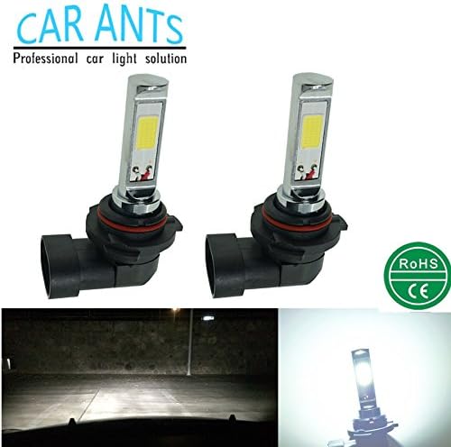 Car Ants Auto Parts Extremely Bright COB Chips H10, 30W 1400LM LED Fog Light Bulbs, Plug-n-Play Cool White Color(pack of 2) (H10)