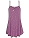 Timeson Women's Summer Solid V Neck Loose Fit Spaghetti Strap Cami Tank Tops