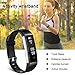 Fitness Tracker Watch, Homogo H2 Fitness Watch Activity Tracker with Sleep Monitor, Smart Pedometer for Step Distance Calories Track (Black+Blue Band) ¡­