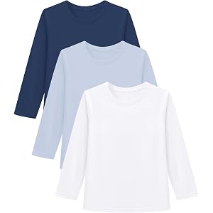 PUMYOON 6M-5T 3-Pack Baby Toddler Rash Guard Swim Shirts UPF 50+ Boys Girls | Quick-dry 4-way stretch UV sun protection tops;