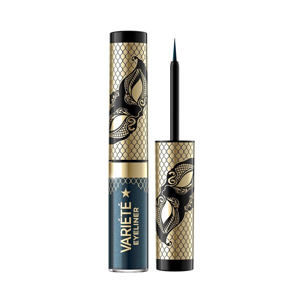 Eveline Cosmetics Variété Colorful Liquid Eyeliner - No. 03 Chameleon, Long-Lasting 24-Hour Waterproof Shimmer