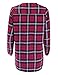 Ladies' Code Women's Long Sleeve Lace Up Front Plaid Shirt with Buttons