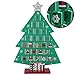 ATDAWN Countdown to Christmas Wooden Advent Calendar, Christmas Tree Countdown