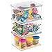 mDesign Kids/Baby Toy Storage Box, for Action Figures, Cars, Crayons, Puzzles - Pack of 3, 6.75