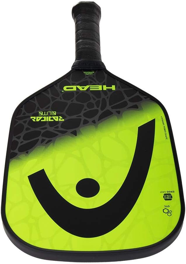 HEAD Fiberglass Pickleball Paddle - Radical Elite Paddle w/ Honeycomb Polymer Core & Comfort Grip : Sports & Outdoors