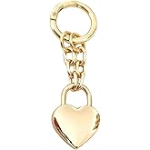 Angyape Heart Keychain for Women Gold Bag Charms Purse Charms for Handbags Fashion Keychain Accessories Birthday Gifts