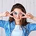 BLUE PANDA 24 Pack Patriotic Party Favors American Flag Shutter Shades, Essentials for 4th of July (6 in)