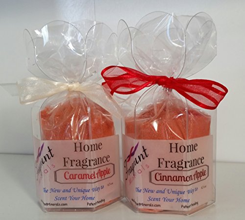 Fragrant Minerals Duo Apple Set - Caramel Apple and Cinnamon Apple - HOT New Product! - Won't Melt Or Burn - No More Messy Hot Wax Or Oils - Works In All Warmers