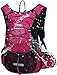 Insulated Hydration Backpack Pack with 2L BPA Free Bladder - Keeps Liquid Cool up to 4 Hours – for Running, Hiking, Cycling, Camping (Purple)