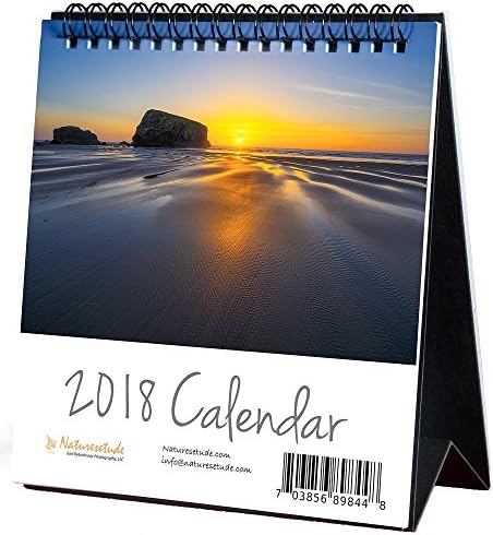 2018 Oregon Coast Desktop standing calendar
