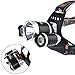 CrazyFire LED Headlamp,3 Cree XM-L T6 5000lm Super Bright LED Headlamp,Waterproof Hunting LED Headlight Torch 4 Modes Hands-free Flashlight for Hiking Camping Running Camping Riding (No Battery)