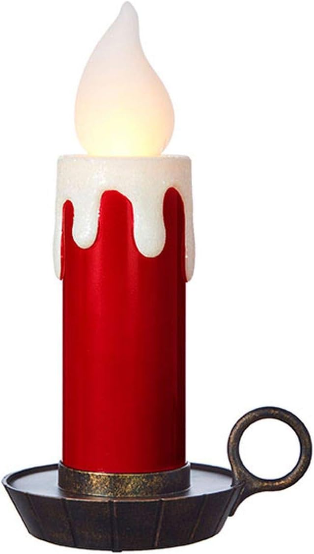 RAZ Imports Happy Hollydays 17.5" Metallic Red Battery