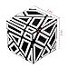 Twister.CK 3x3 Ghost Cube,Magic Cube with White Stickers,3x3 Speed Cube Sticker,Ghost Speed Cube Abnormity 3x3 Magic Cube Puzzles,Brain Teaser Puzzle for Cube Teasers.