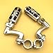 XKH Group Motorcycle Chrome Adjustable Peg Mounting Kit Wing Zombie Sull Foot Peg Footrest For Harley Davidson Sportster 883 1200 Street Bob Softail CVO Equipped 1-1/4 inch (1.25