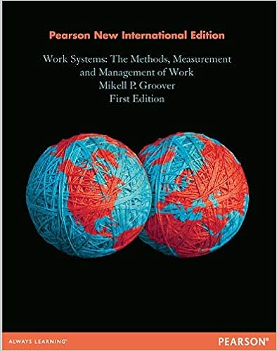 Work Systems: Pearson New International Edition: The Methods, Measurement & Management of Work