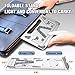 Portable Laptop Stand Foldable – Pccooler Aviation Aluminum Alloy Laptop Holder Desk Stand, Ventilated 5 Angle Adjustable Laptop Stand for MacBook Pro/Air, Dell, HP, Gateway, ASUS, 9-17.3″ Laptopsthumb 1