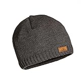 CacheAlaska Beanie Grey Hat - Ski Cap Wool Blend - Designed