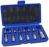 US PRO 13pc Metric Hex Bit Socket Set 2-14mm Chrome Vanadium Steel S2 Bits Case view 2
