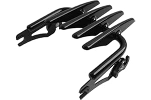 H RUO Stealth Luggage Rack,Black Detachable Luggage Rack Compatible with Harley Davidson Street Glide Road Glide Road King El