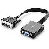 Ugreen Active DVI-D to VGA Adapter, 1080P 24+1 DVI Male to VGA Female Converter, 60HZ and 3D, for PC, DVD, Monitor, HDTV and Projector (30cm, Black)