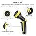 50ft Garden Hose - Upgraded Expandable Garden Hose, Water Hose with Triple Latex Core, 3/4 Solid Brass Fittings -Flexible Water Hose with 9 Spray Pattern Nozzle, Carrying Bag and Hanger- No-Kink