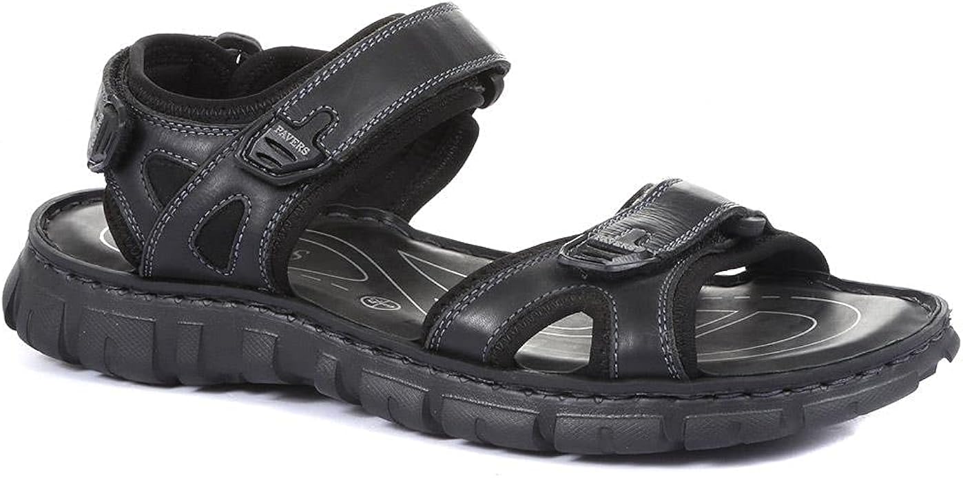 Pavers Fully Adjustable Leather Walking Sandals 318 512 Amazon.co.uk