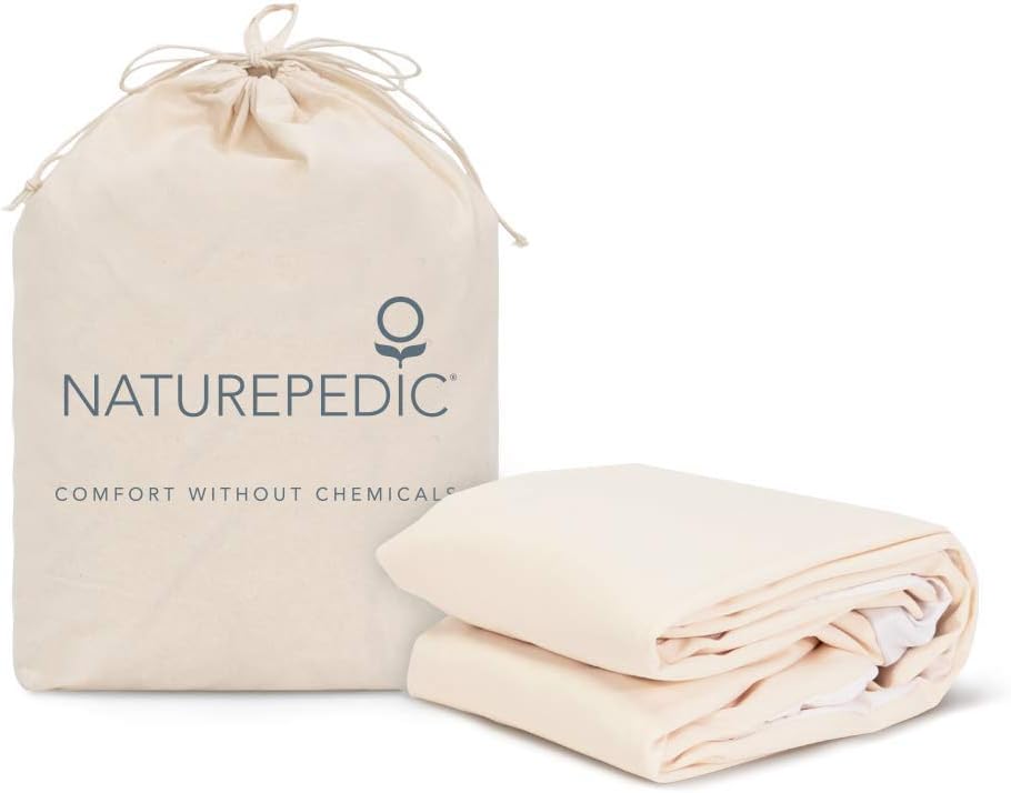 Naturepedic Organic Waterproof Fitted Stretch Knit Protector Pad - Queen: Home & Kitchen