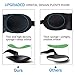 YIVIEW Sleep Mask for Back and Side Sleeper Pack of 3, 100% Light Blocking 3D Eye Masks for Sleeping, Lightweight & Breathable Eye Cover for Women Men, Zero Pressure Night Blindfold