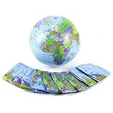 10x Inflatable World Earth Globe Atlas Map Beach Ball Geography Education Toy