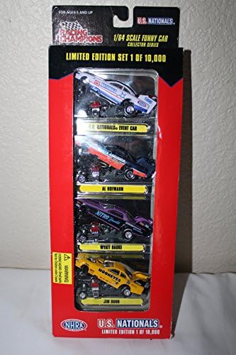 Racing Champions U.S. Nationals NHRA 4 Car Funny Car Set 1996 Al Hofmann Wyatt Radke Jim Dunn