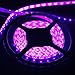 FAVOLCANO LED Strip Light, Pink, IP65 Waterproof, 12V DC, SMD 3528, 300 LEDs, 60Leds/M, 16.4 ft/5M LED Tape for Halloween, Thanksgiving, Christmas, Home, Business, Indoor, Outdoor Decoration.