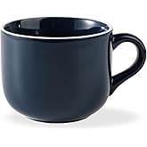 ARRADENS Soup Mugs with Handles Microwave Safe, 21 OZ Jumbo Ceramic Soup Mug, Soup Cups for Coffee, Tea, Soup, Cereal, Salad, Dishwasher & Oven Proof Soup Bowls with Handle, Dark Blue