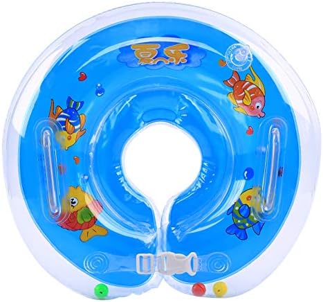 Inflatable Baby Swimming Ring Float Ball Pool Accessories for 1-18 Months or Pets (Blue2)