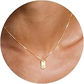 JSJOY Dainty Letter Necklace for Women S925 Sterling Silver Initial C Necklace 14K Gold Plated Women Necklaces Trendy Jewelry Gifts