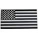 3D Metal American Flag Car Sticker Emblem for Auto, Bike, Truck, Car, and SUV (Black & Silver)