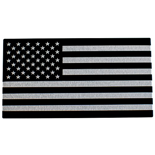 ALUMINUM American Flag Sticker Decal Emblem | perfect for vehicle, truck, car, motorcycle, rv, scooter, or suv 3.18â€ x 1.75â€