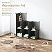 Tespo 9-Cube Modular DIY Storage Cube Organizer 4 Tier Shelving Bookcase Cabinet