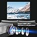 Projector, TaoTronics Video Projector 3500 lumens 200″ Support 1080P LED Home Theater Projector HDMI VGA AV USB for Movie Business Gamingthumb 1